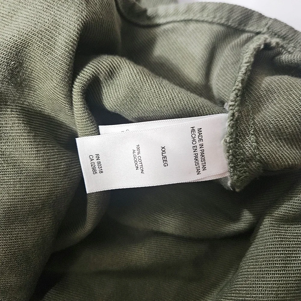 Lucky Brand Men's Long Sleeve Button Down‎ Shirt Jacket Green Size 2XL